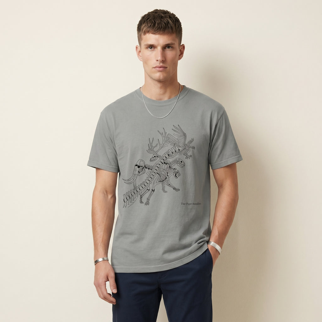 The Form Beneath – Abstract Wildlife Anatomy Graphic Tee for Conceptual Minimalist Style