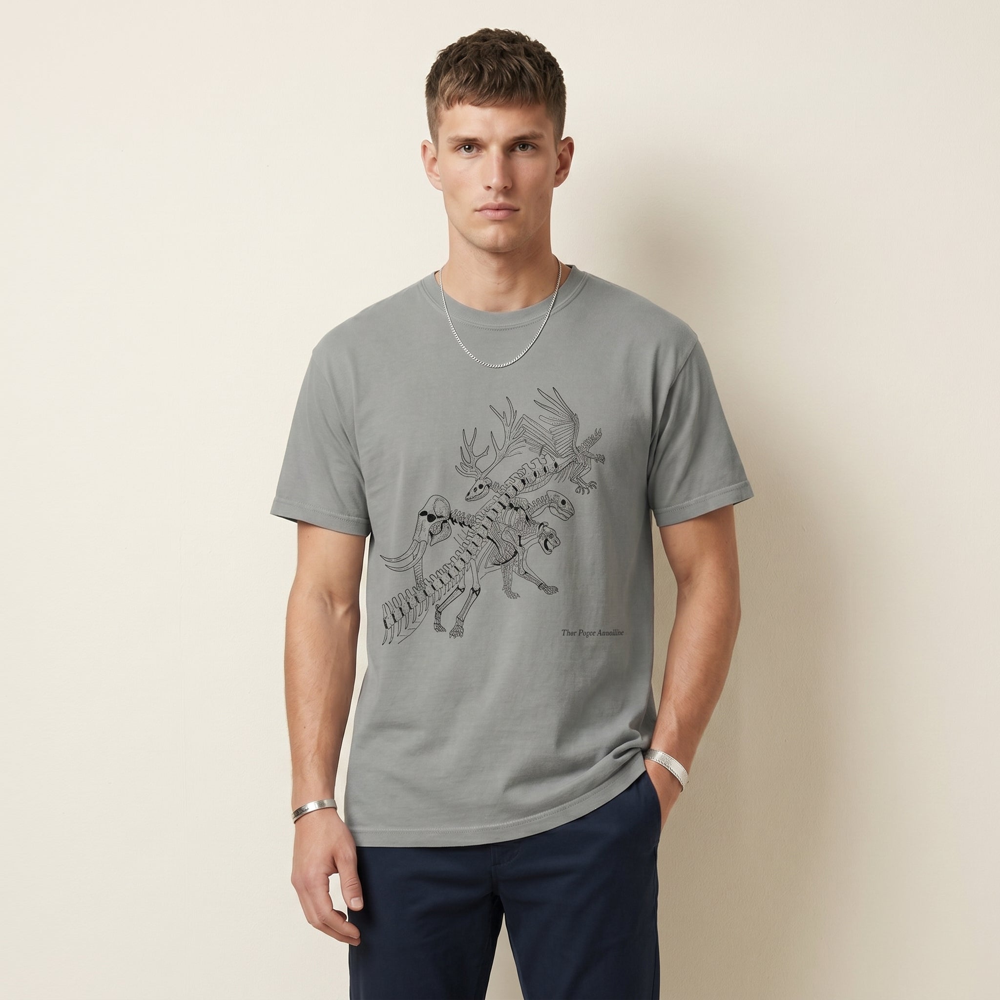The Form Beneath – Abstract Wildlife Anatomy Graphic Tee for Conceptual Minimalist Style