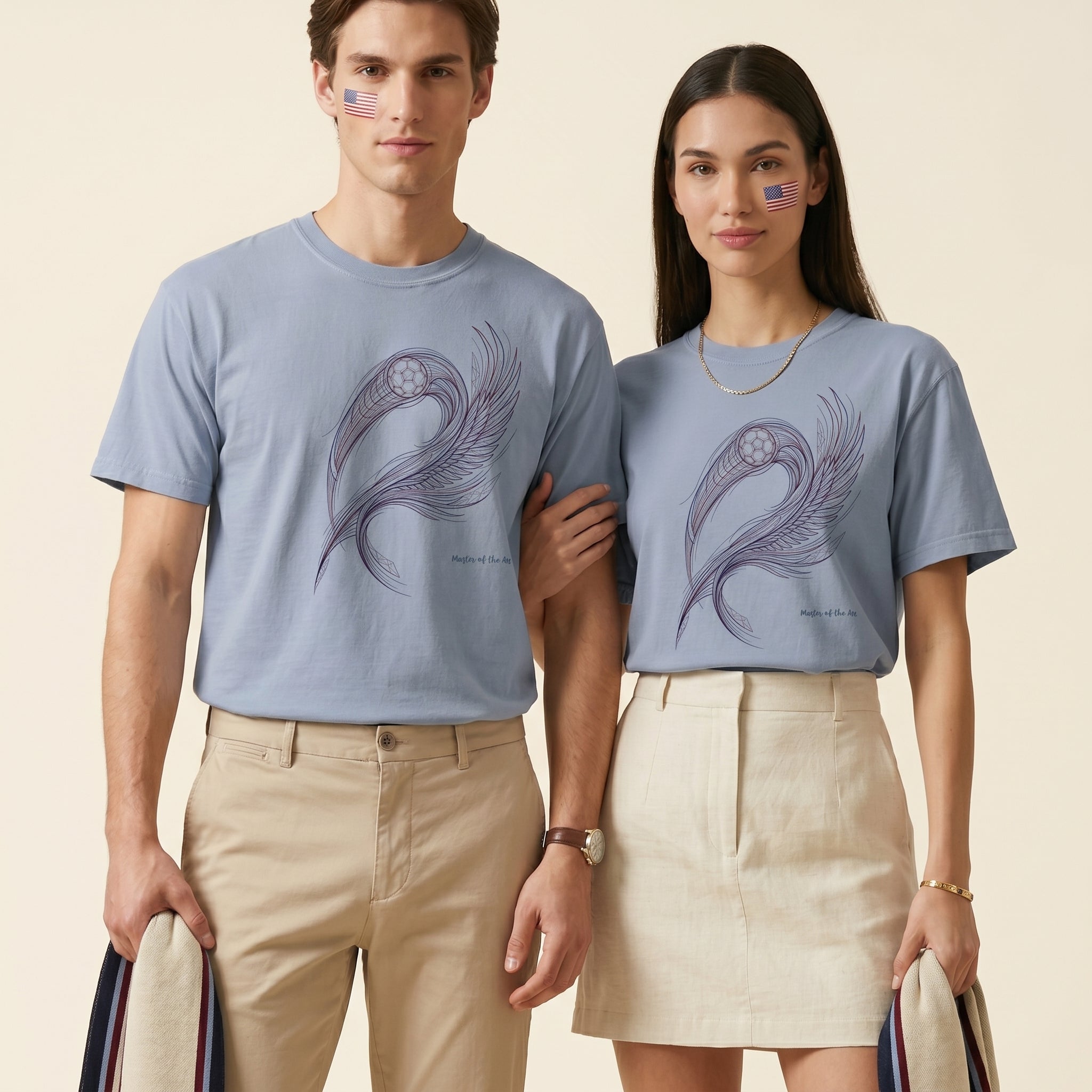 Master of the Arc – Abstract Bald Eagle Motion Directional Geometry Graphic Tee