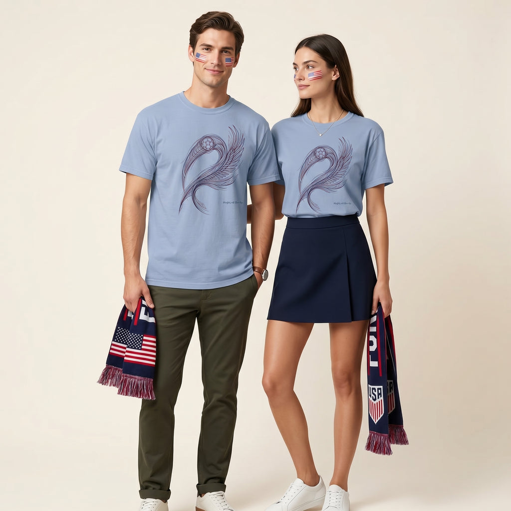 Master of the Arc – Abstract Bald Eagle Motion Directional Geometry Graphic Tee