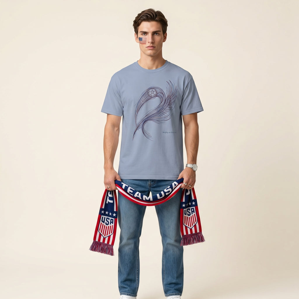 Master of the Arc – Abstract Bald Eagle Motion Directional Geometry Graphic Tee