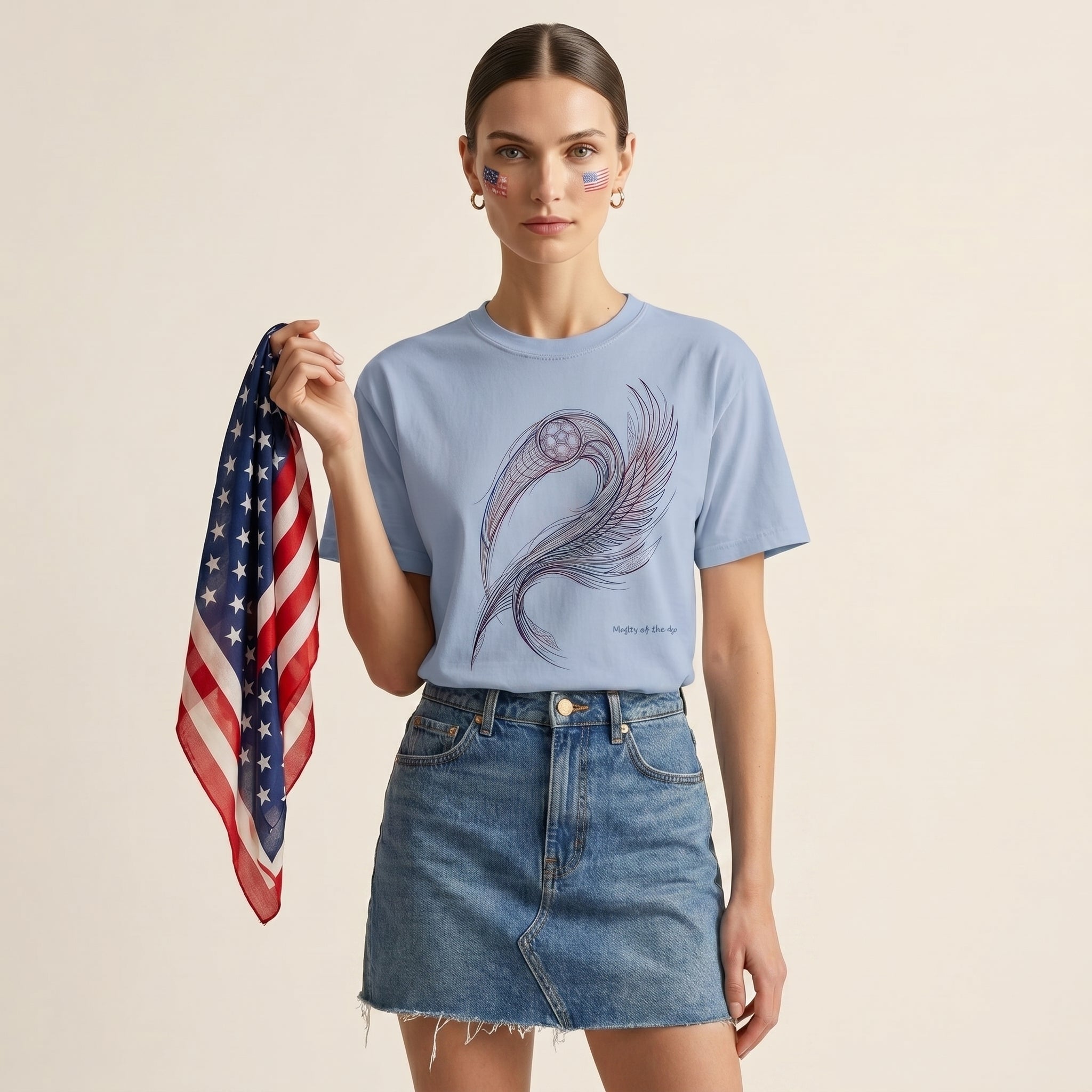 Master of the Arc – Abstract Bald Eagle Motion Directional Geometry Graphic Tee