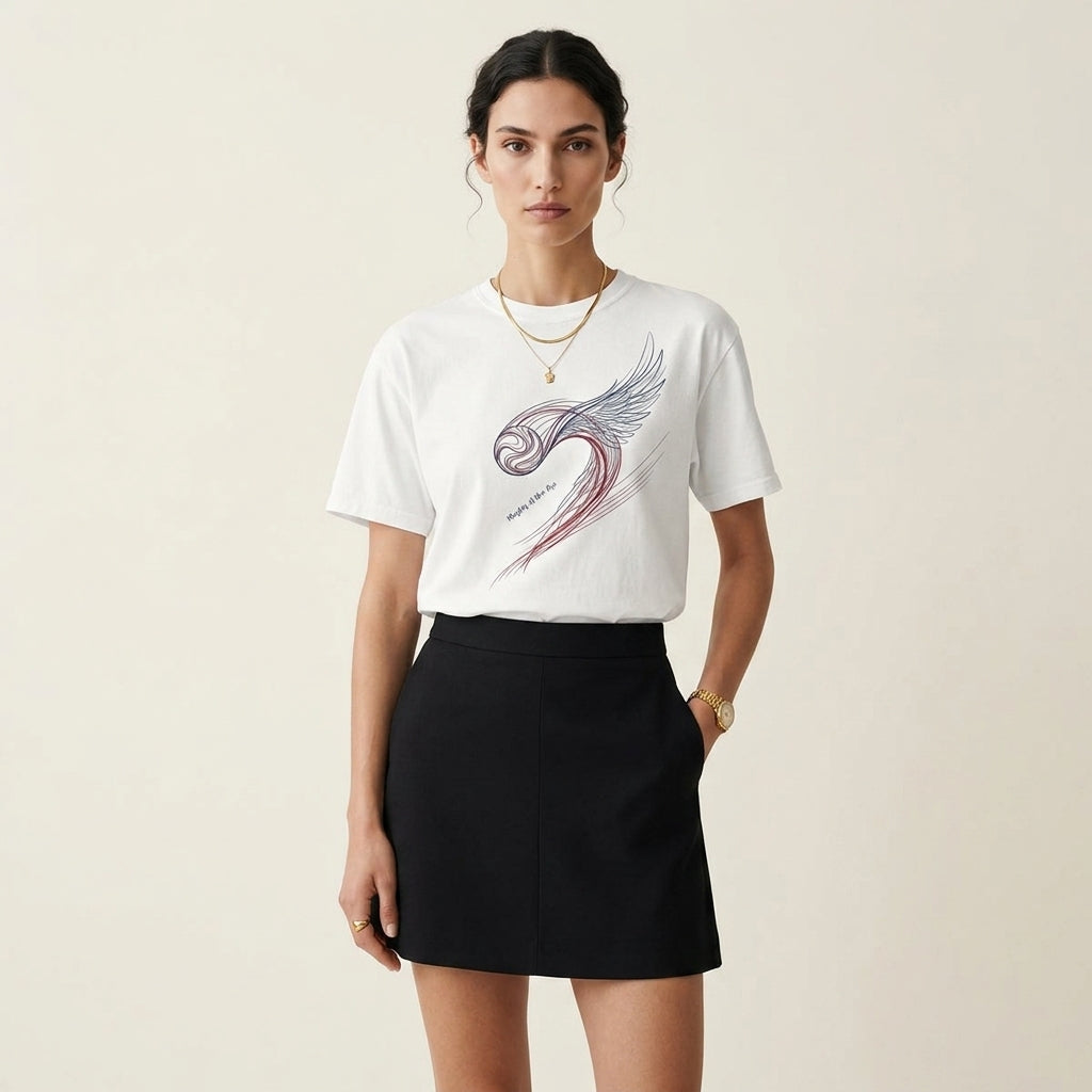 Master of the Arc — Abstract Symbolic Flight Motion Trajectory Graphic Tee