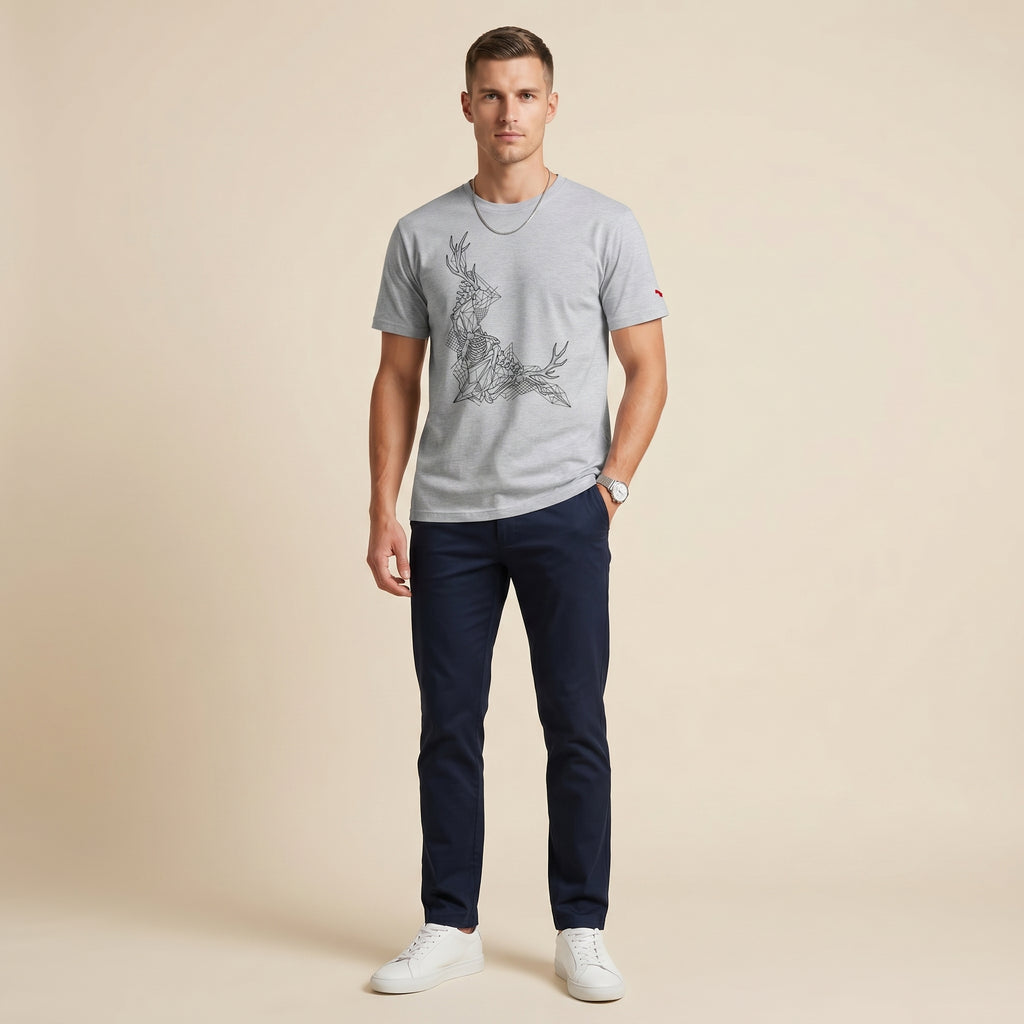 Abstract Wildlife Bone Graphic T-Shirt – Minimalist Nature Anatomy Tee for Artistic Conceptual Style