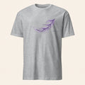 Shapes of Instinct Feather Graphic T-Shirt – Minimalist Abstract Line Art Tee for Conceptual Nature-Inspired Fashion