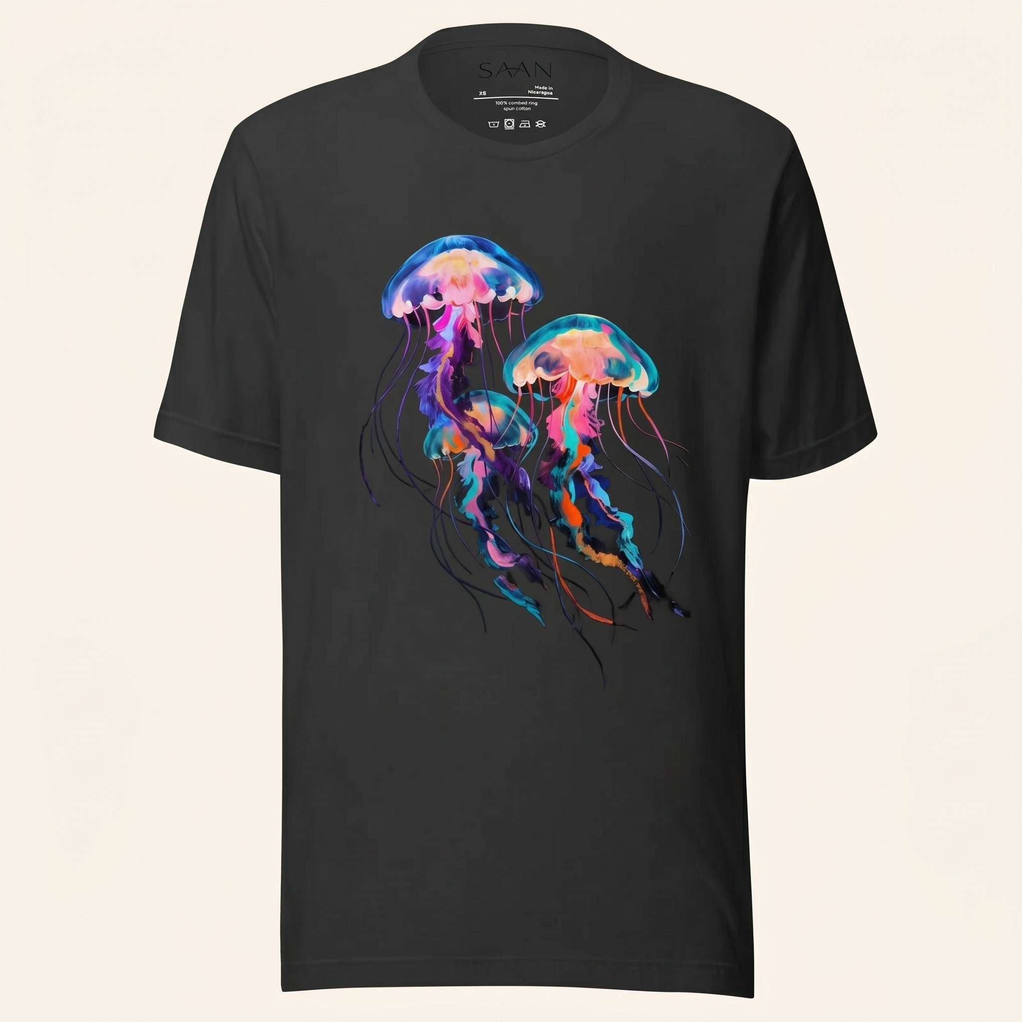 Minimalist Jellyfish Graphic T-Shirt – Ocean-Inspired Symbol Fashion for Calm Artistic Modern Style