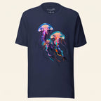 Minimalist Jellyfish Graphic T-Shirt – Ocean-Inspired Symbol Fashion for Calm Artistic Modern Style