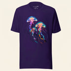 Minimalist Jellyfish Graphic T-Shirt – Ocean-Inspired Symbol Fashion for Calm Artistic Modern Style