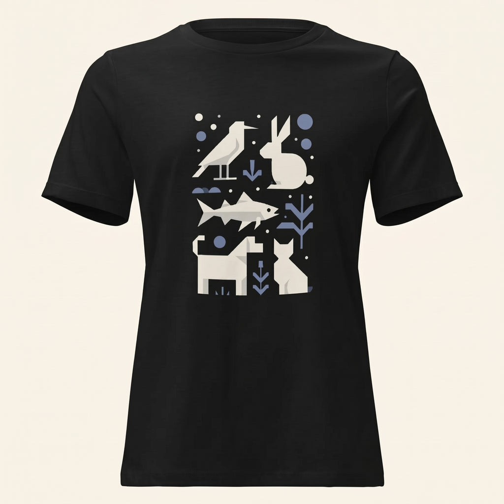 Minimalist Women’s Relaxed T-Shirt – Cute Companion-Inspired Fashion for Soft Modern Style