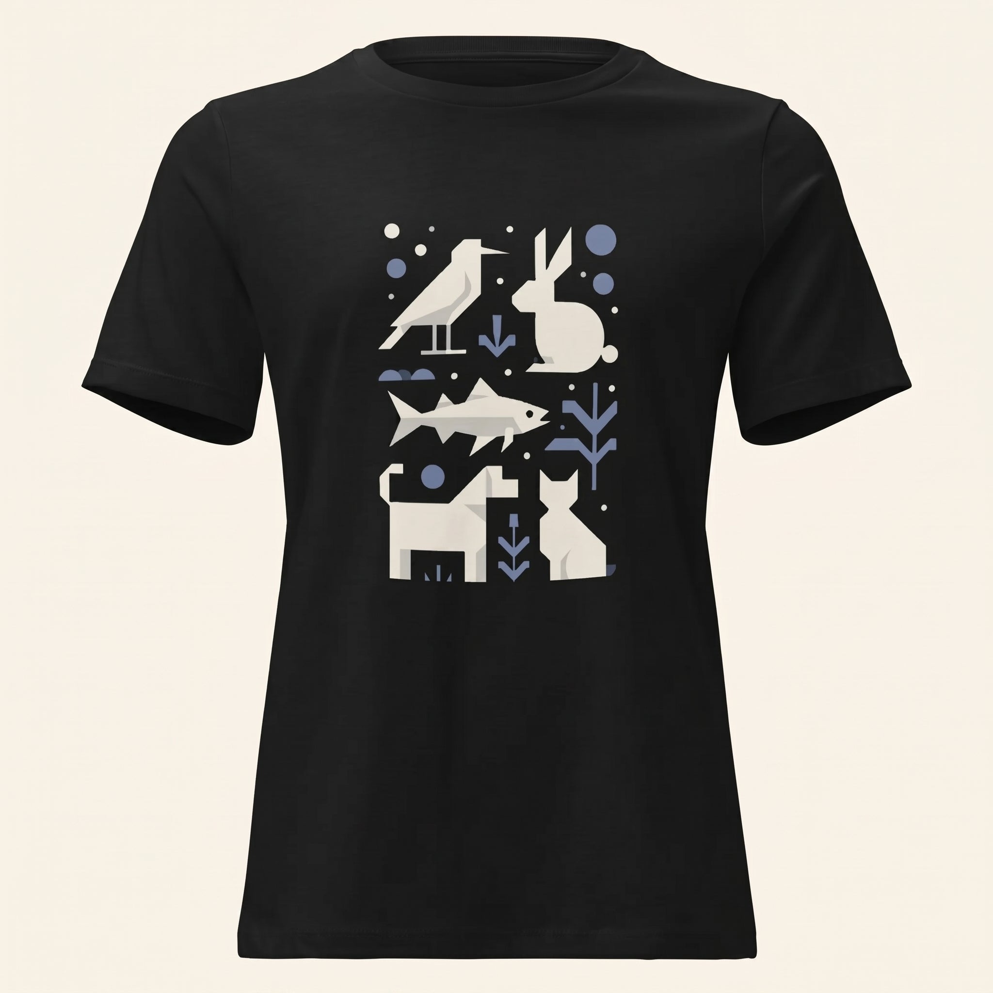 Minimalist Women’s Relaxed T-Shirt – Cute Companion-Inspired Fashion for Soft Modern Style