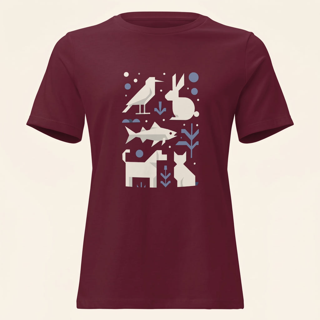 Minimalist Women’s Relaxed T-Shirt – Cute Companion-Inspired Fashion for Soft Modern Style