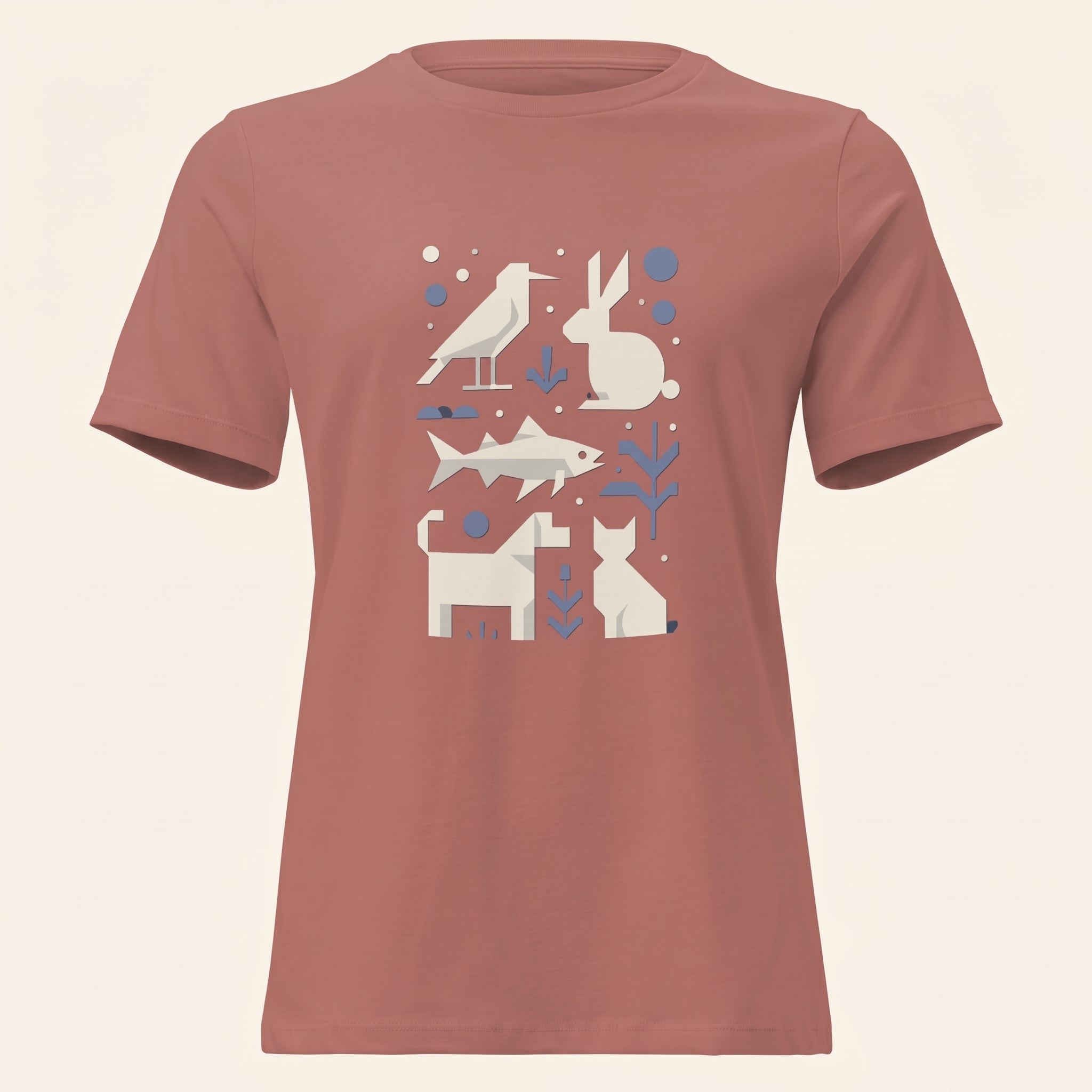 Minimalist Women’s Relaxed T-Shirt – Cute Companion-Inspired Fashion for Soft Modern Style