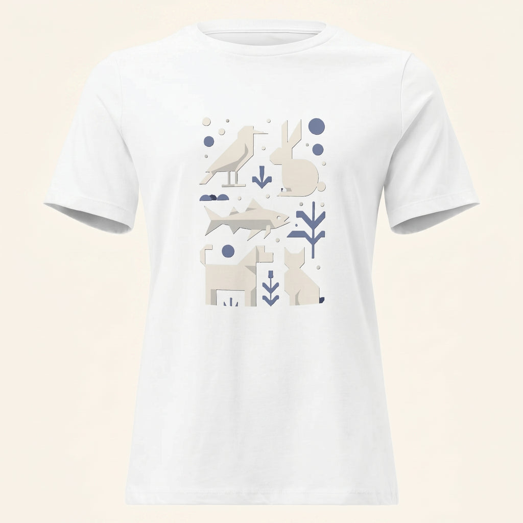 Minimalist Women’s Relaxed T-Shirt – Cute Companion-Inspired Fashion for Soft Modern Style