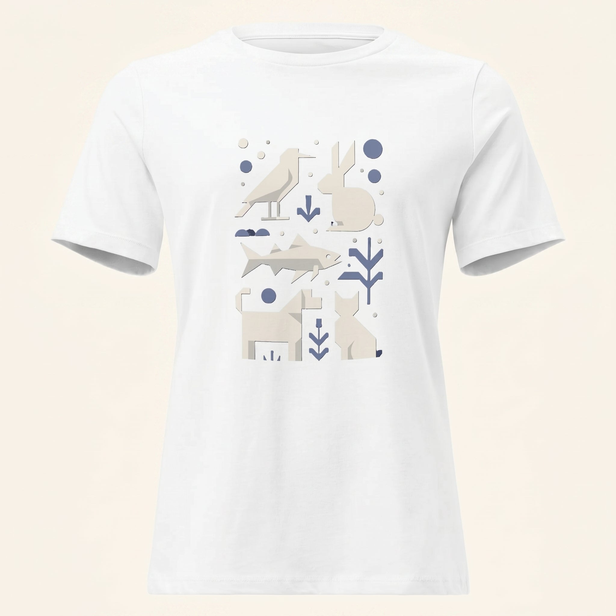 Minimalist Women’s Relaxed T-Shirt – Cute Companion-Inspired Fashion for Soft Modern Style